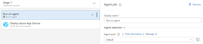 Configuración del pool en release pipelines