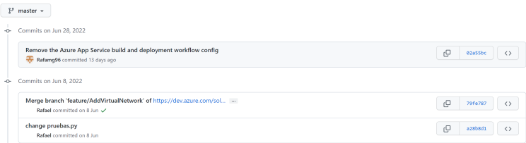 Interfaz del asistente de Azure DevOps para crear pipelines